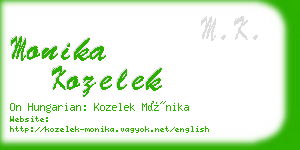 monika kozelek business card